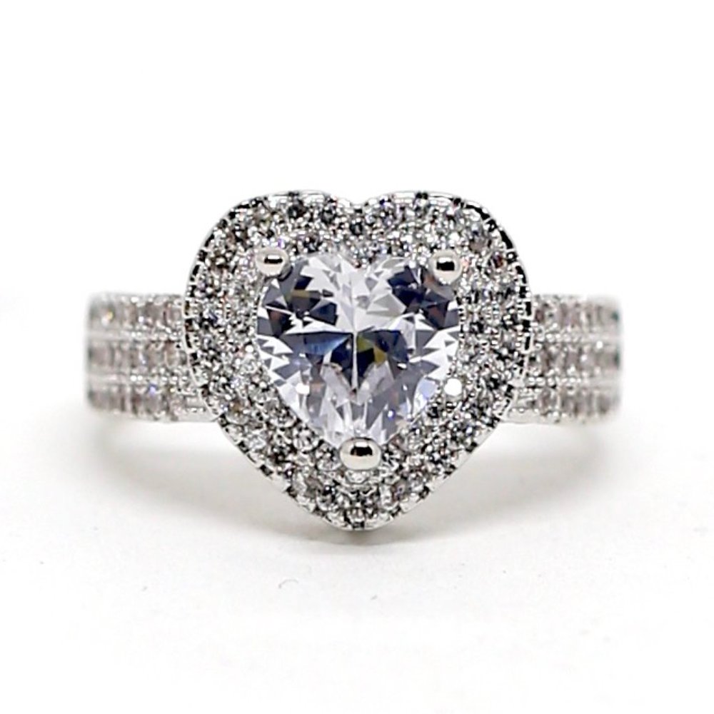 Jenna Jameson Silver Heart Ring - Picture 6 of 12